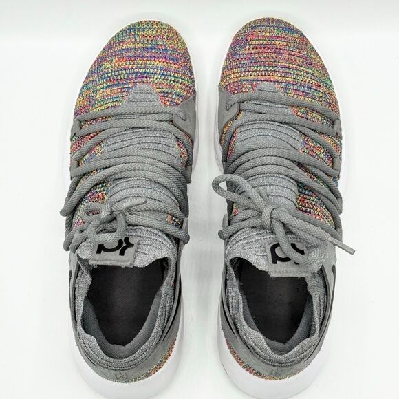 Nike KD 10 Multi-Color Fly Knit Basketball Sneakers 897815-900 - US Men’s 11 / E - Picture 9 of 12